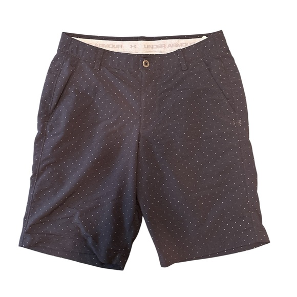 Under‎ Armour Casual Golf Shorts Heatgear Loose Men's 34 Polka Dot - Picture 1 of 6